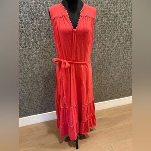 Boden Tara Trim Tiered Maxi Dress